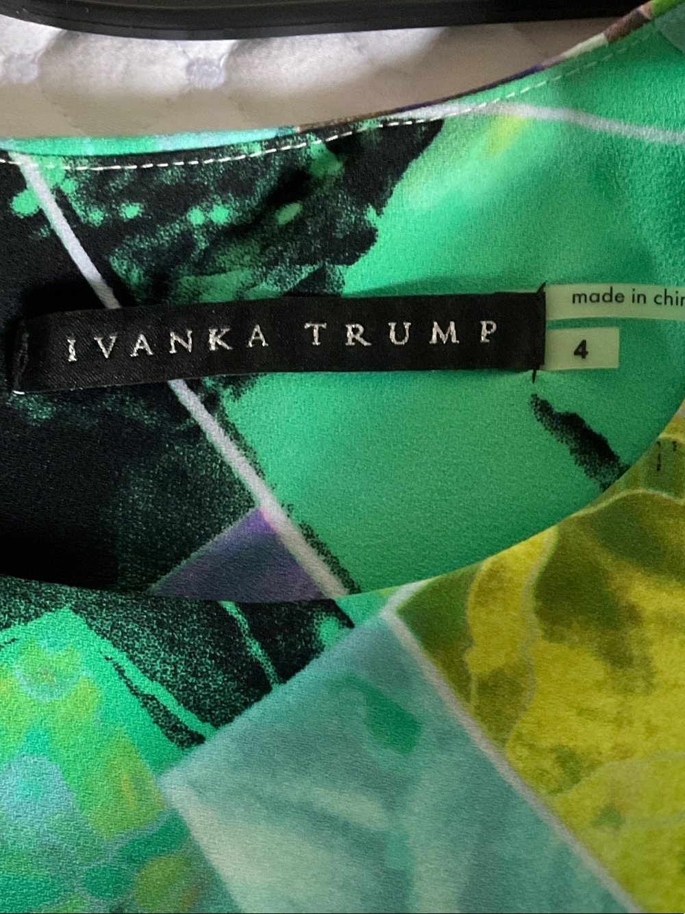 Ivanka Trump Multicolor Geometric Sleeveless Sheath Dress - Picture 9 of 9